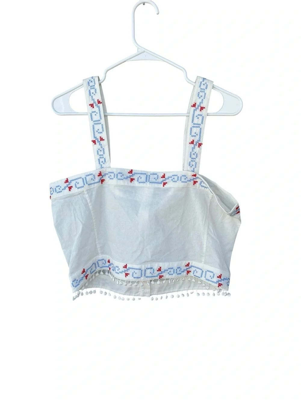 NWT Hunter Bell Emery White Embroidered 100% Cotton Tank Top - Size Large - Picture 10 of 15
